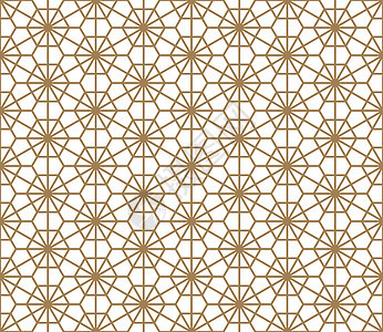 基于日本饰品 Kumik 的无缝模式激光织物马赛克装饰品图案网格墙纸格子白色六边形背景图片