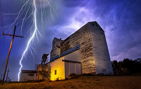 加拿大闪电风暴活力力量天空黑暗风景天气雷雨夜景危险螺栓图片