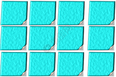 3D的12个蓝色音符 有结构背景图片