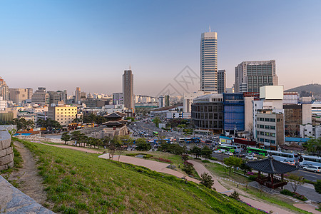 首尔东达门门街道市中心吸引力中心摩天大楼城市入口建筑学历史性建筑物图片