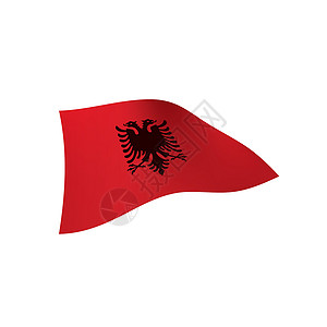 阿尔巴尼亚它制作图案自由庆典政治绳索波纹国家丝带海浪黑色世界图片