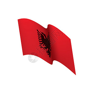 阿尔巴尼亚它制作图案国家庆典爱国波纹海浪插图绳索文化政治横幅图片