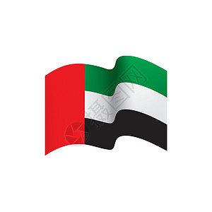 阿拉伯联合酋长国它制作图案磁带流光乐队海浪丝带横幅国家插图庆典边界图片