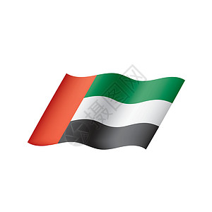 阿拉伯联合酋长国它制作图案磁带边界框架横幅卡片国家乐队海浪丝带插图图片