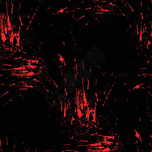 黑色背景的亮红色喷洒 矢量纹理和喷射 不同的血滴 可怕的万圣节设计图片