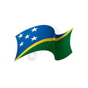 所罗门群岛它制作图案国家白色丝带织物边界军旗旅行星星横幅蓝色图片