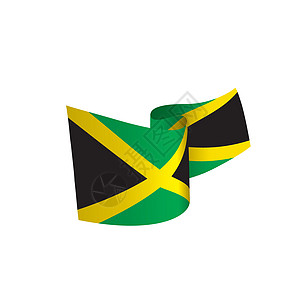 牙买加它制作图案全球黑色飞行联盟绿色地理国家框架旅行黄色图片