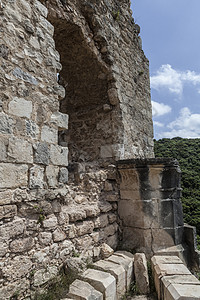 在山上蓝色帝国废墟遗迹建筑学建筑寺庙历史性文化历史图片