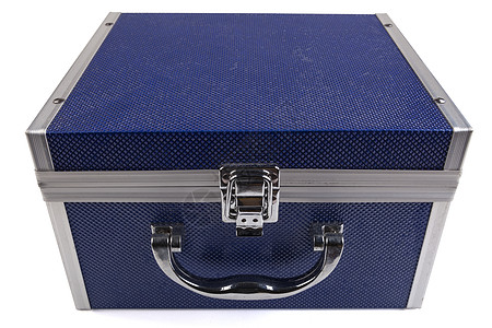 蓝方框贮存首饰棺材珠宝宝藏盒子安全财富储蓄金属图片