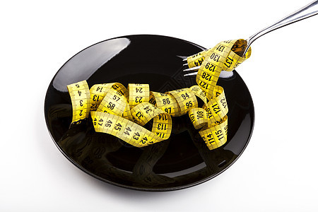 叉和板银器面条餐具厘米食物损失卫生饮食保健营养图片