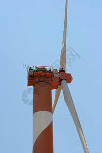 风力涡轮机服务爬坡活力环境天空力量发电机能源环境保护燃料图片