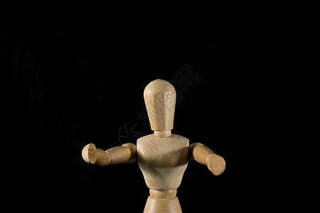 木偶玩具娃娃木头双臂背景图片