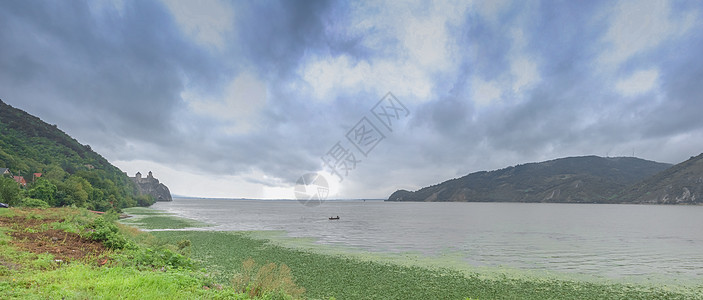 塞尔维亚Golo Brdo多瑙河全景运输地理铁门旅游天空公园驳船国家旅行图片