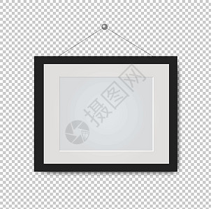 在透明背景上隔离的相框染色价格文摘海报照片纹理建筑学房间正方形墙壁图片