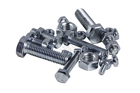 篮子 螺丝和螺母坚果套件硬件合金建造工业工作白色金属宏观工具螺栓图片