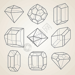 组的几何晶体立方体马赛克石头三角形红宝石玻璃钻石矿物几何学邀请函图片