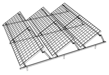 太阳能小组概念金融结构电源细胞建造业建筑活力技术太阳发电机图片