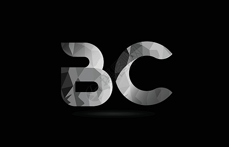 黑色和白黑字母字母bcbc徽标组合图片