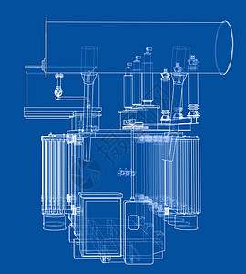 高压变压器概念工程工业电缆草图高压活力电压力量变电站电气图片