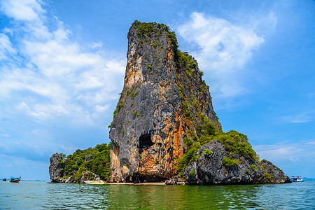 詹姆斯邦德岛上的岩石 高方振 高塔普 阿张成娱乐天空游客风景旅行异国天堂地质学悬崖石头图片