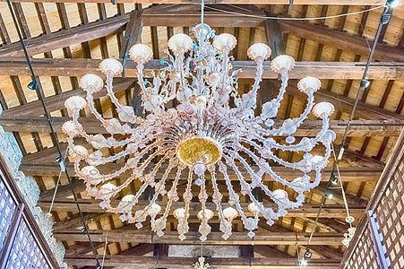 意大利威尼斯 穆拉诺 Murano手工奢华风格建筑学吊灯水晶灯泡玻璃工匠装饰图片