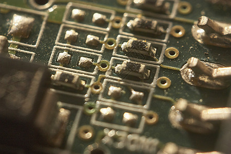 扩大微型电子部件的缩微电子组件图片