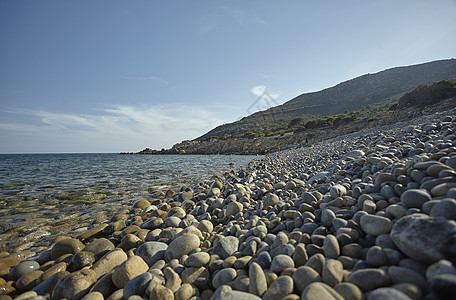 荒漠海景海滩卵石岩石旅行海岸海洋海岸线太阳海浪石头苦瓜图片