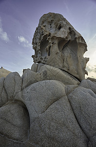 花岗岩岩石中的形态海景海角海岸日落假期石头矿物多种形式奇观变质基图片