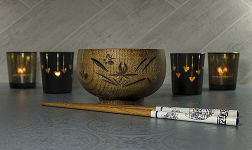 日本或中国的筷子文化美食餐厅食物竹子厨房用具木头寿司工具图片