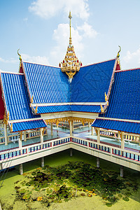泰国展馆反射文化热带艺术品建筑场景橙子太阳旅行地标图片