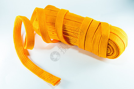 橙色绳索卷 fla缝纫圆圈细绳工艺羊毛针织螺旋绳索卷轴衣服图片