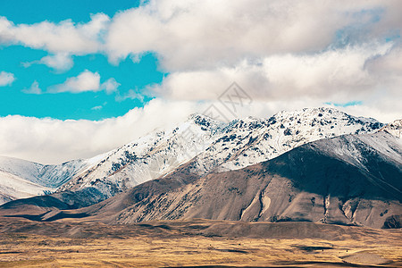 南阿尔卑斯山和泰卡波湖冰川全景高地风景晴天爬坡蓝色阳光高度日落图片