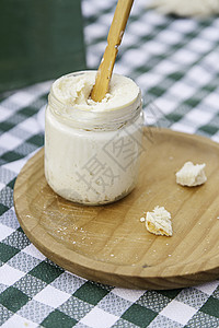 奶酪传播小屋鞭打敷料产品奶油面包早餐味道食物酸奶图片