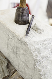 石雕刻工具艺术家活动雕塑工艺雕像职业锤子白色大理石雕塑家图片