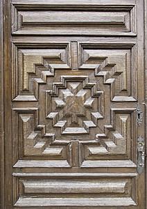 旧木制门 中世纪背景图片