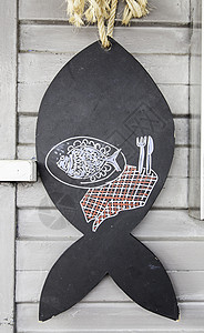 木鱼的休光片墙纸横幅餐厅卡片菜单阴影标签插图框架尾巴图片