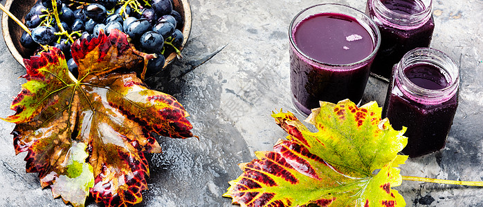 葡萄汁杯子榨汁紫色排毒口渴栽培浆果液体玻璃收成果汁图片