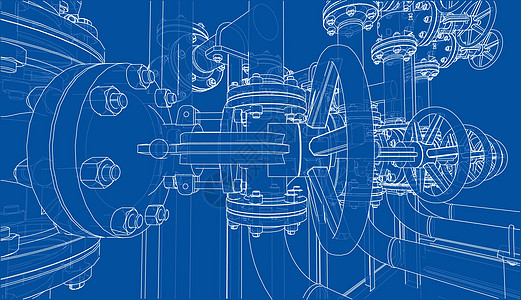 工业设备草图 韦克托工厂汽油资源技术阀门植物气体燃料插图压力图片