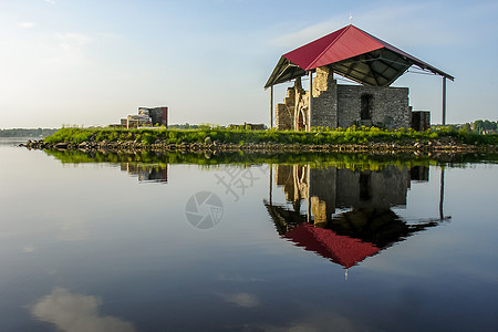 教堂的废墟旅行宗教考古学历史建筑石头场景天空纪念碑森林图片