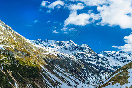 雪和冰覆盖着阿尔卑斯山脉 弗利拉帕斯山 达沃斯山 格图片