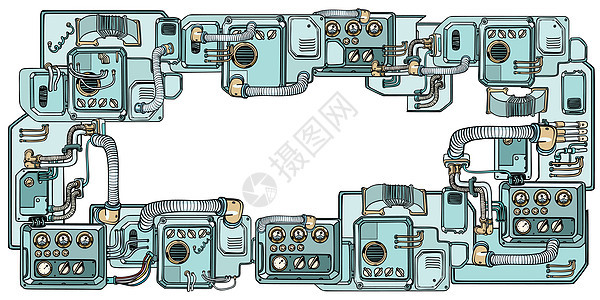 赛博朋克机器人机制和机器 空间的细节机械自动化艺术力学火箭电脑工厂航天学男人电子人图片