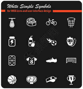 运动图标 se瓶子足球银行篮子木板足球鞋篮球仪表白色杯子背景图片