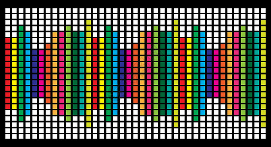 黑色背景上孤立的方图图表均衡器设计背景图片