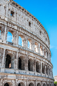 罗马大浩劫的外观脚步帝国纪念碑马类蓝色灰色历史天空岩石假期图片