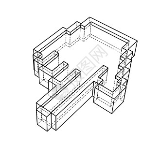 指针手形图标 韦克托蓝图绘画设计网站光标互联网插图按钮商业草图图片