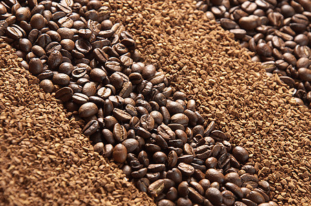 咖啡豆豆子棕色饮料时间咖啡颗粒味道图片
