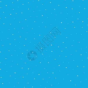 雪天无缝的父亲 蓝底白点雪花 雪和圣诞主题 摘要背面下雪风格艺术白色插图圆圈装饰装饰品纺织品地毯图片