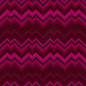 紫色无缝编织图案 齐格扎格刺绣图片
