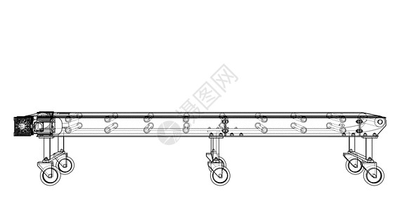 3D 轮廓传送带  3 的矢量渲染电脑腰带商业劳动工程师运输机器工程工厂装配图片