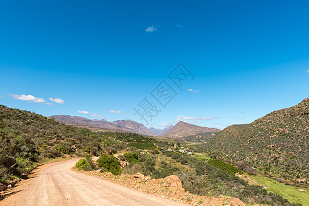 Cederberg山Keurbos农场和道路景观图片